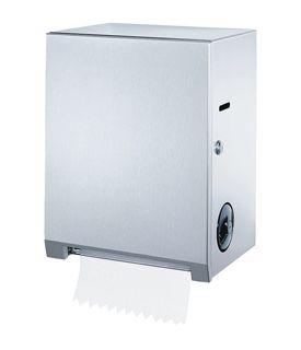 SURFACE MOUNTED TOUCH FREE,
PULL ROLL PAPER TOWEL
DISPENSER