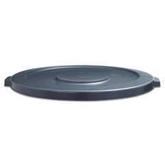 LID FOR 44 GAL WASTE  RECEPTACLES, FLAT-TOP - GRAY