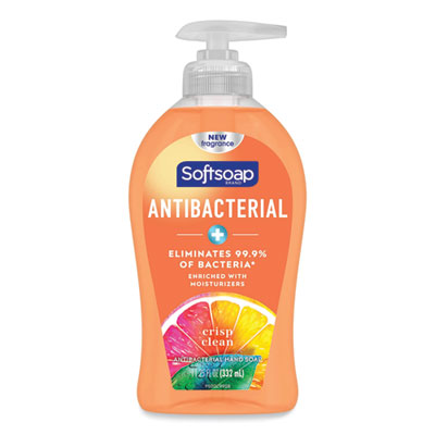 SOFTSOAP ANTIBACTERIAL HAND 
SOAP, CRISP CLEAN, 11.25OZ 
PUMP BOTTLE (6/CS)