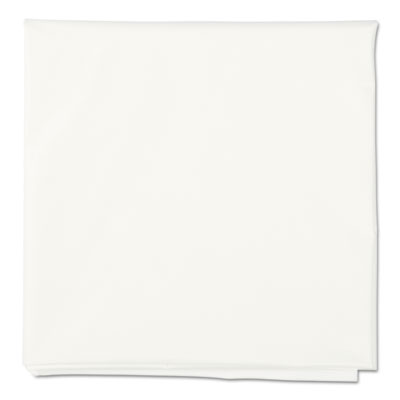 TABLECOVER PLASTIC 82&quot; ROUND - WHITE (12/CS)