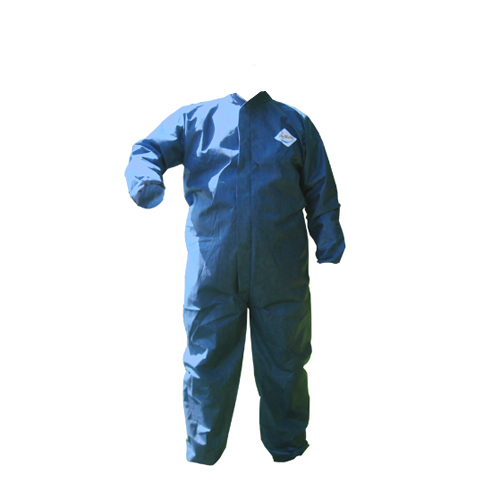 PROWORKS BREATHABLE DRY 
PARTICULATE &amp; SPLASH COVERALL, 
SMS MATERIAL - XLRG BLUE 
(12/CS)