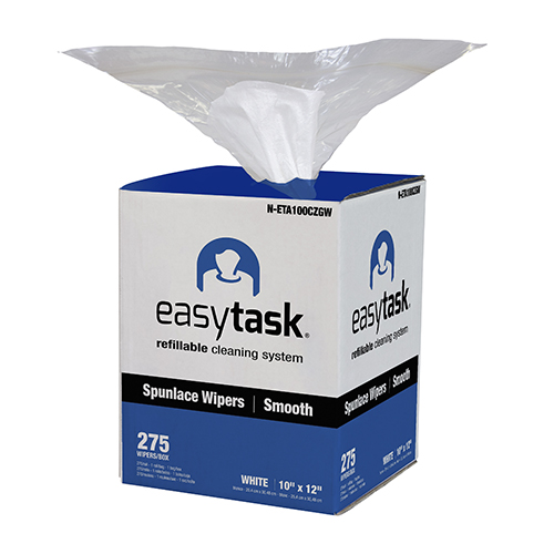 EASY TASK GRAB BOX CENTERFEED 
WIPERS ROLL IN BAG 10&quot;X12&quot; 
(275SHTS/RL)