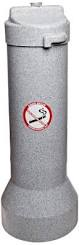 THE BUTLER OUTDOOR SMOKER&#39;S
RECEPTACLE - GRAY GRANITE
(25&quot;X9&quot;)