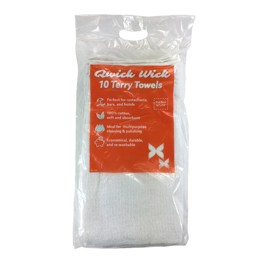 Product MON AT-TT10-16: TERRY TOWEL PACK, 14"X17"  (10/PK)