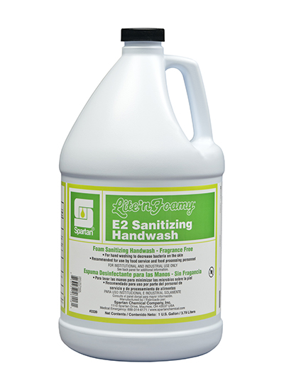 LITE N FOAMY E2 HAND
SANITIZER WASH FOR
FOOD PROCESSING AREAS (4/1GAL)