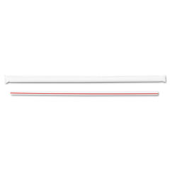 7.75&quot; JUMBO STRAW WHITE W/ RS - WRAPPED (24/500)