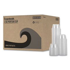 SOUFFLE PORTION CUPS 2OZ CLEAR  PLASTIC (125/20CS)