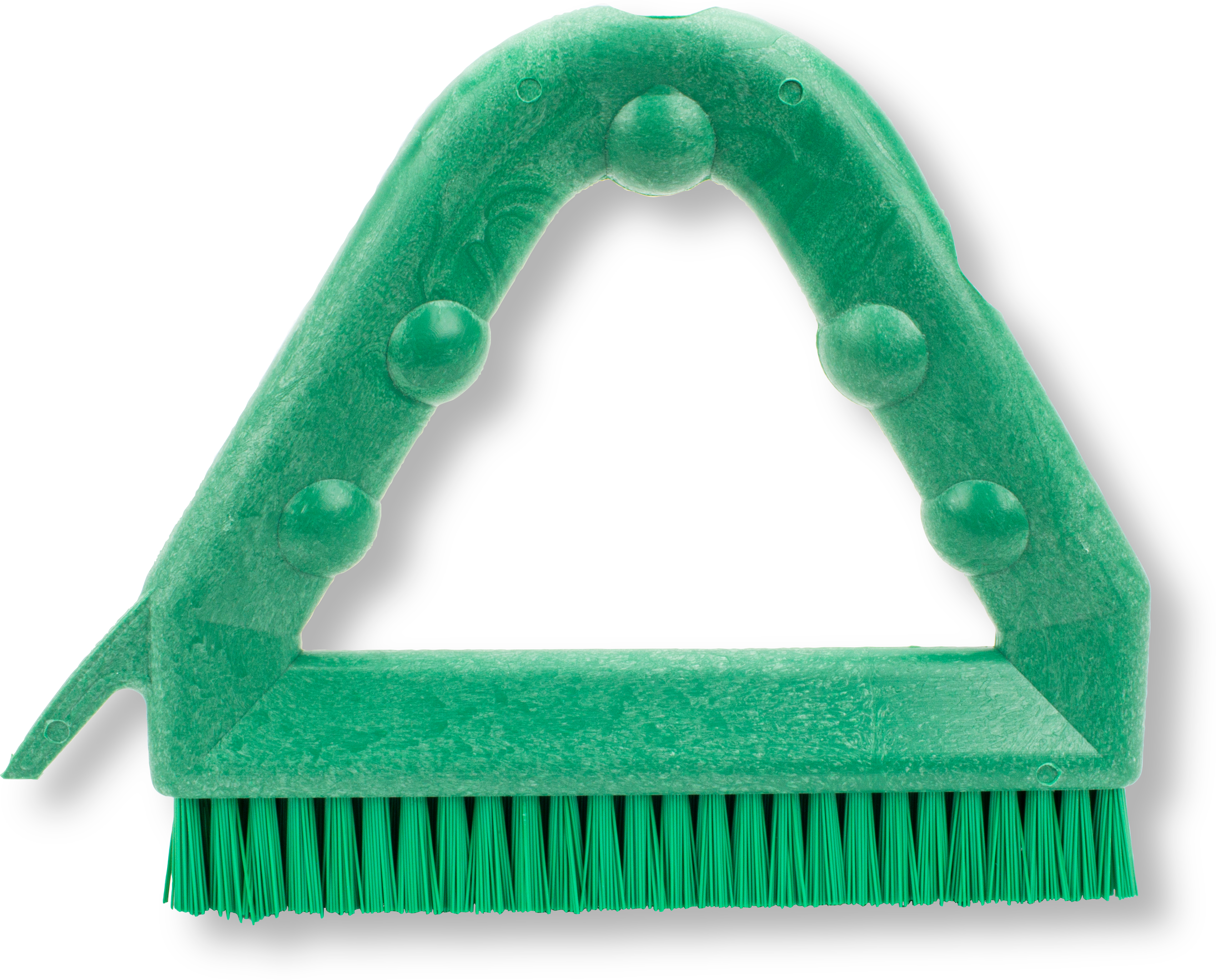 BRUSH 9&quot; POLY TILE &amp; GROUT TRIANGLE - GREEN (4/CS)
