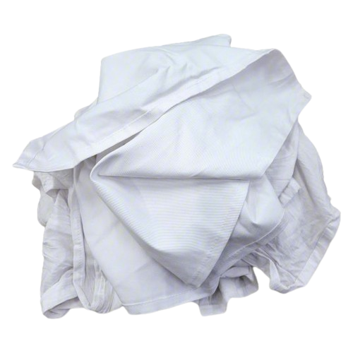 RAGS WHITE KNIT SHEETS #10  (10LB/CS)