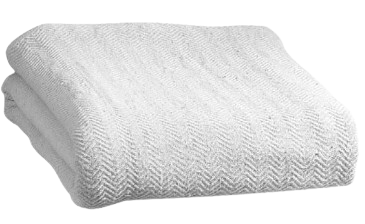 RAGS WHITE PLG THERMAL BLKT  RIBBED #10 (10LB/CS)