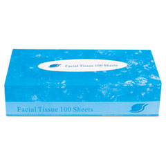 GENERIC FACIAL TISSUES, FLAT  BOX 100SHTS (30BX/CS)