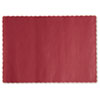 PLACEMAT 10X14 SCALLOPED EDGE - RED (1000/CS)