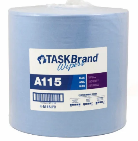 TASKBRAND A115 SPUNLACE JUMBO  ROLL 12"X13" - BLUE (825/RL)