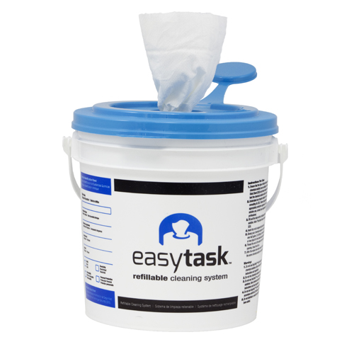 EASY TASK ET-H WIPES W/BUCKET,  60/RL, (6RL/CS) AND 1 BUCKET