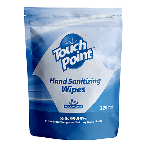 TOUCHPOINT HAND SANITIZING WIPE (320SHT/6POUCHES)