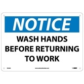 SIGN MUST WASH HANDS