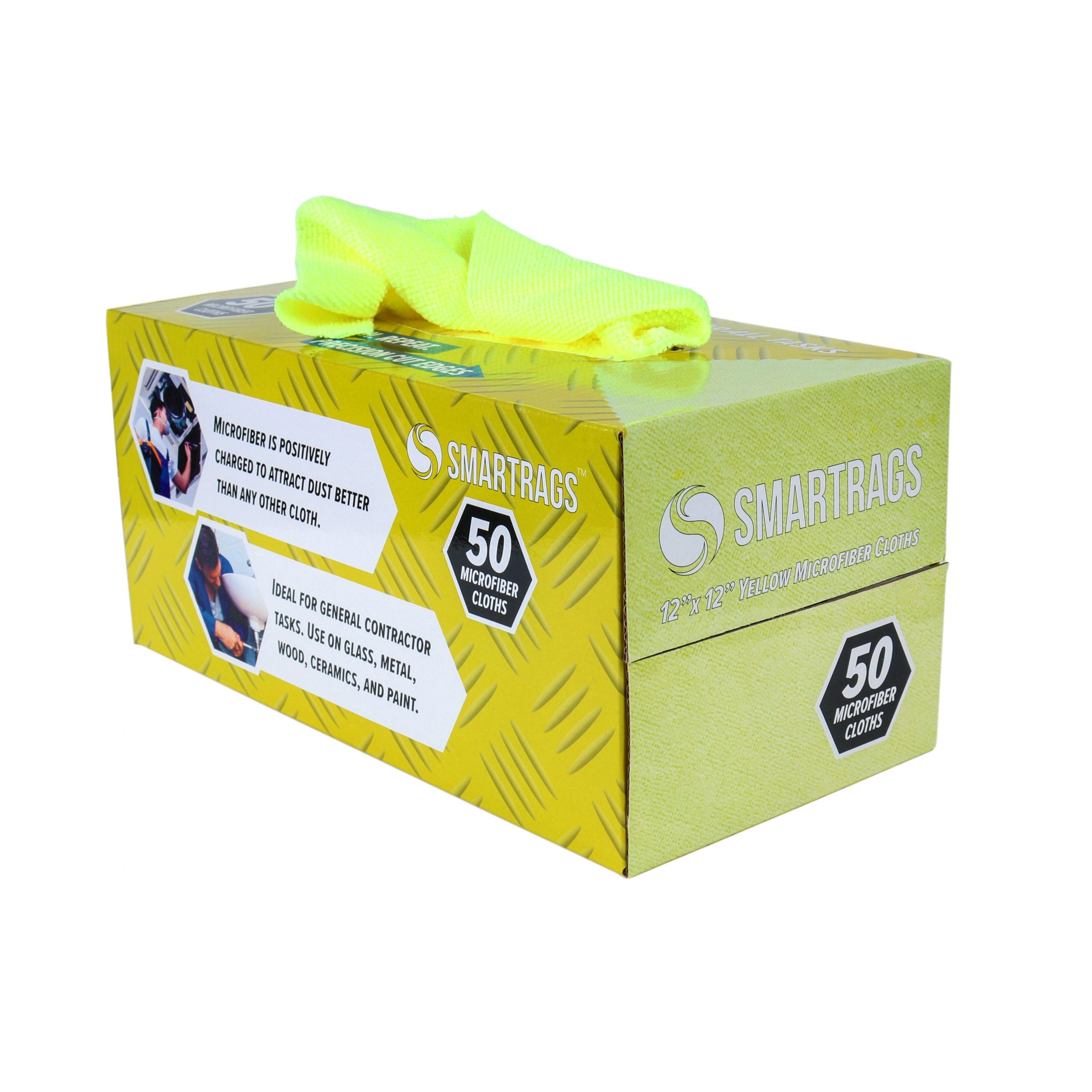 SMARTRAGS MICROFIBER TOWELS -  YELLOW (50/BX)