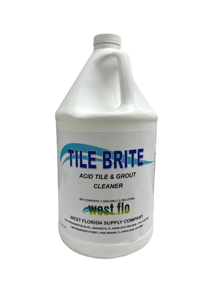 WEST FLO TILE &amp; GROUT CLNR ACID BASED (4/1GAL)