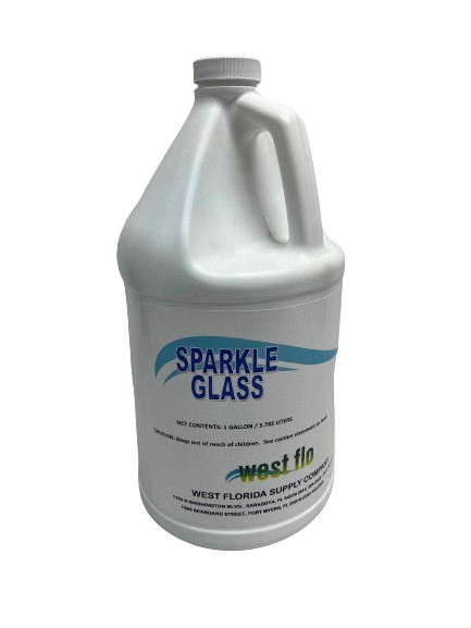 WEST FLO SPARKLE GLASS- FOR USE W/ SQUEEGEES ONLY