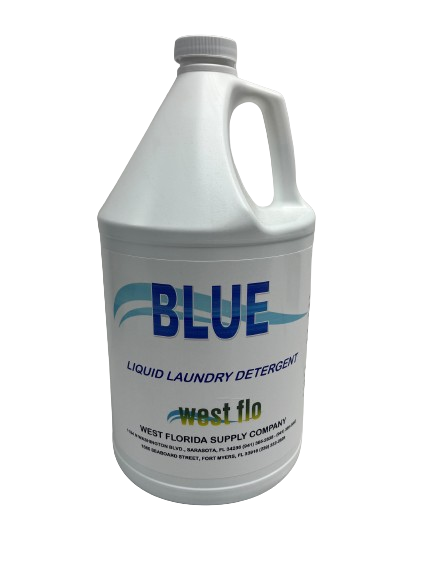 WEST FLO BLUE CONCENTRATE LIQ LAUNDRY DET. (4/1GAL)