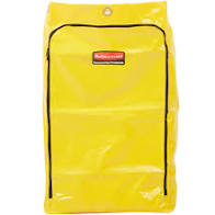 ZIPPERED CLEANING CART BAG, 21GAL - YELLOW 