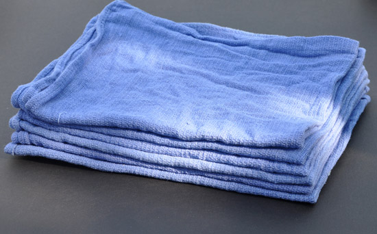 RAGS NEW HUCK BLUE TOWEL (10LBS/CS)