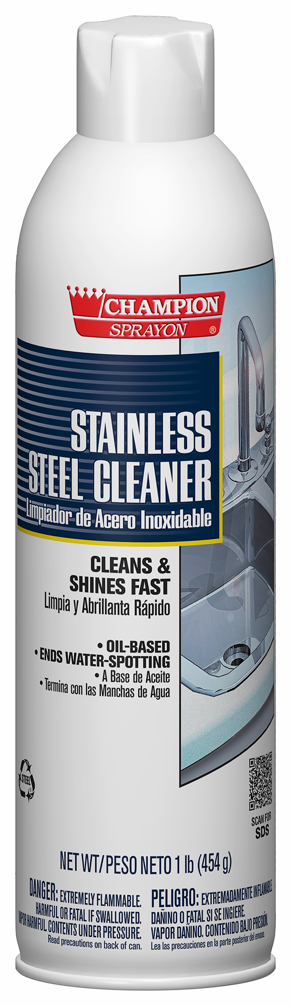 CHAMPION STAINLESS STEEL  CLEANER, OIL-BASED (12/CS)