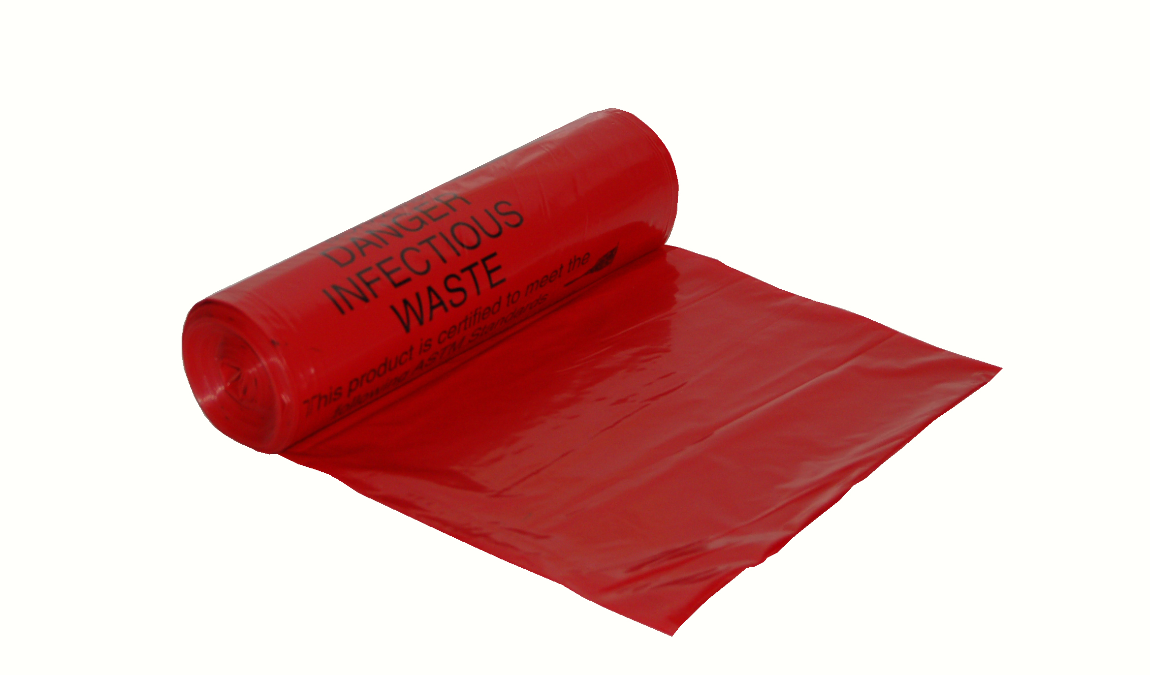 INFECTIOUS WASTE 40X48 1.3 MIL LD POLYLINER- RED (100/CS)