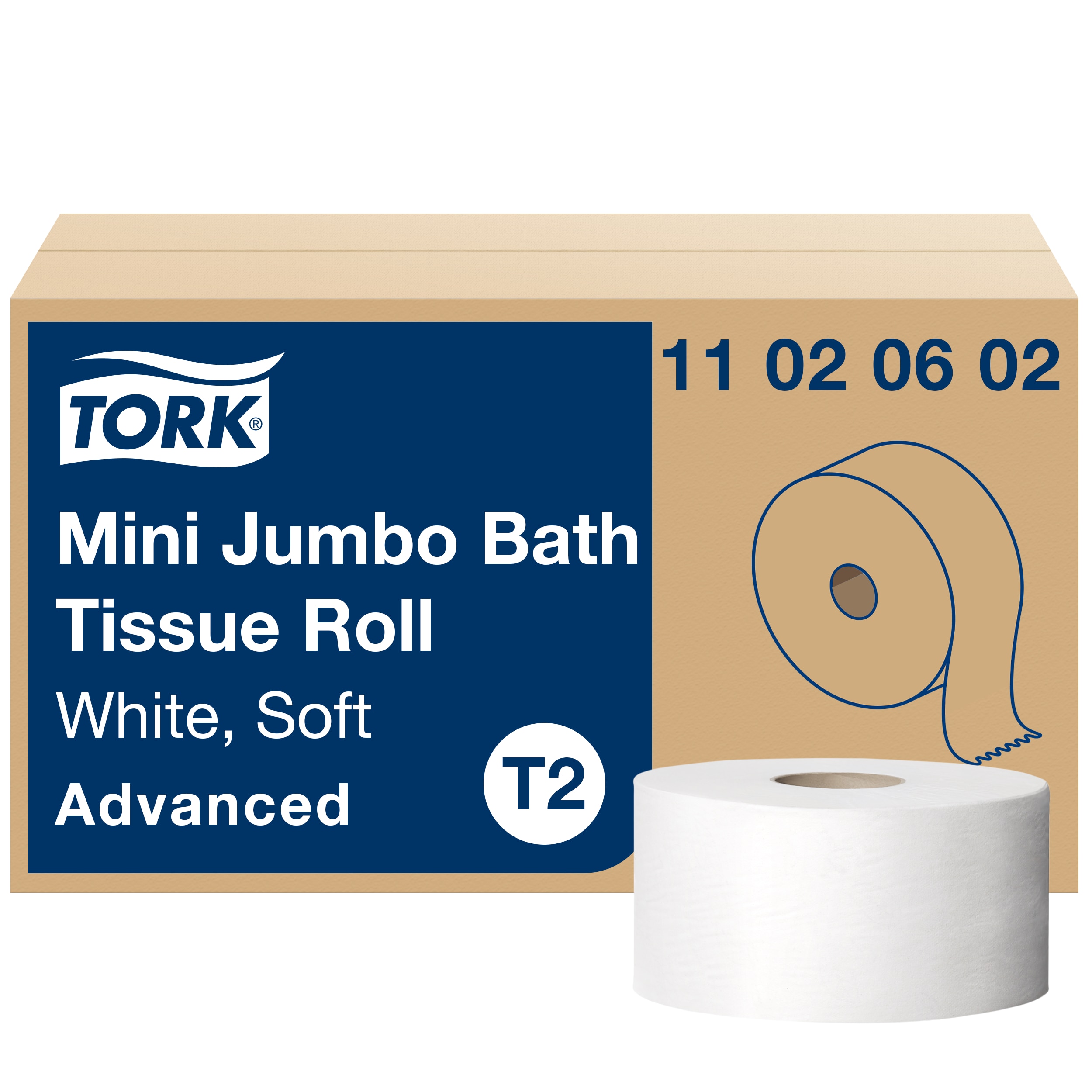 TORK ADVC JUMBO BATH 2PLY  TOILET TISSUE (12RL/CS)