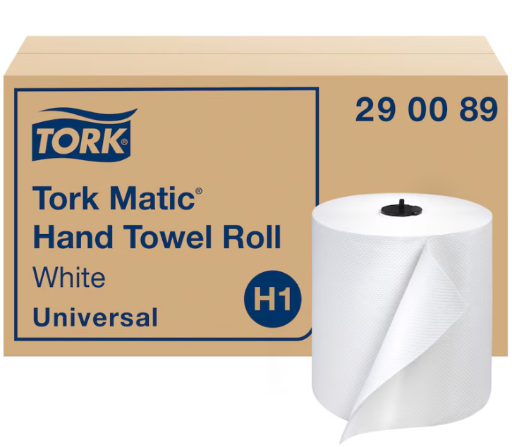 TORK MATIC HAND ROLL TOWEL,  7.7" X 700' - WHITE (6RL/CS)