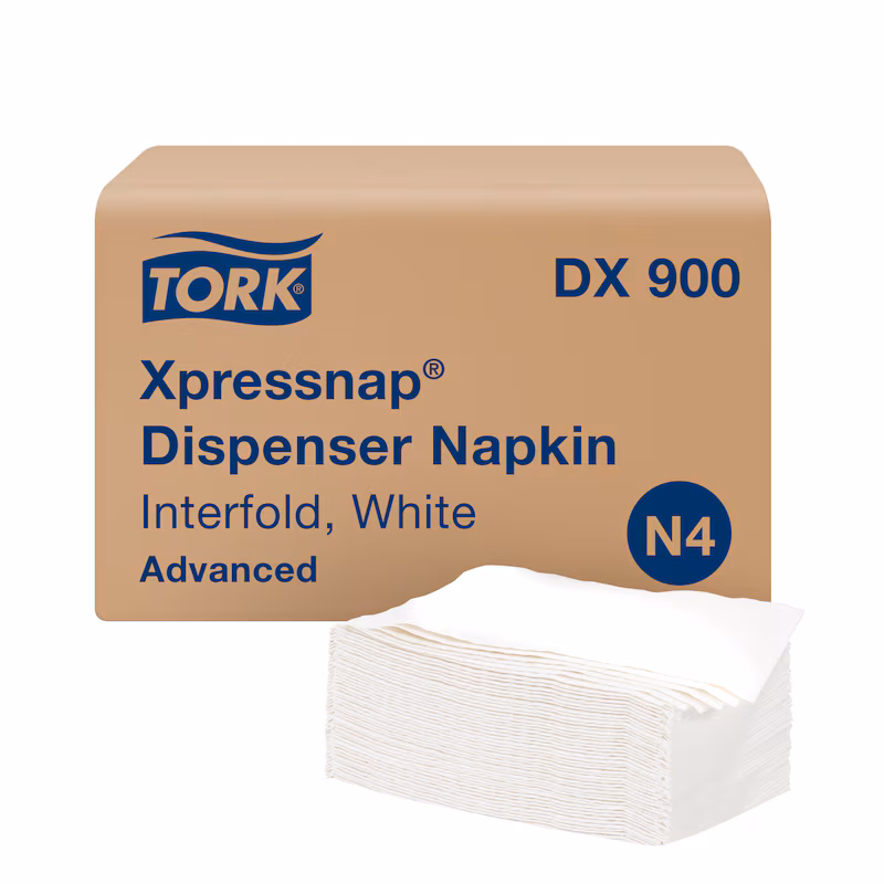 TORK LUNCH NAPKINS 1PLY,  13X11.5&quot;, 1/4 FOLD (6000/CS)