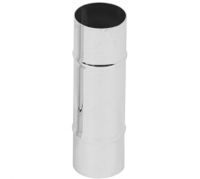 1 1/2" X 5" CHROME STEEL SLIP ON HOSE CONNECTOR