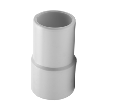 HOSE CUFF 1 1/2" WHITE VINYL FOR WIRE REINF HOSE